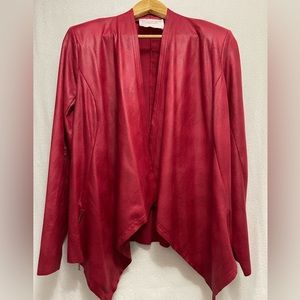 Nobelle | Red faux leather jacket